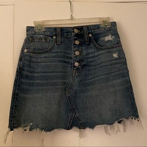 Madewell Denim Mini Skirt